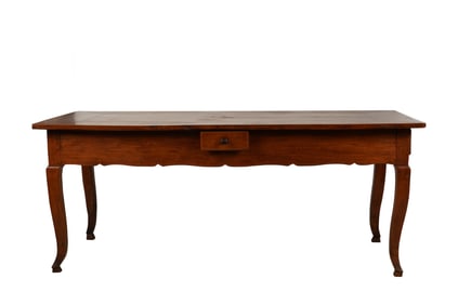 French Provincial Fruitwood Farm Table
