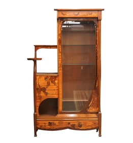 Emile Galle (1846 - 1904): Rare Vitrine Cabinet