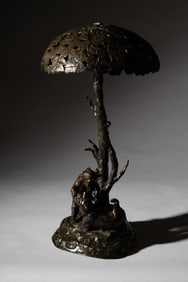 Edmund Csadek: Vienna Bronze Bear Table Lamp