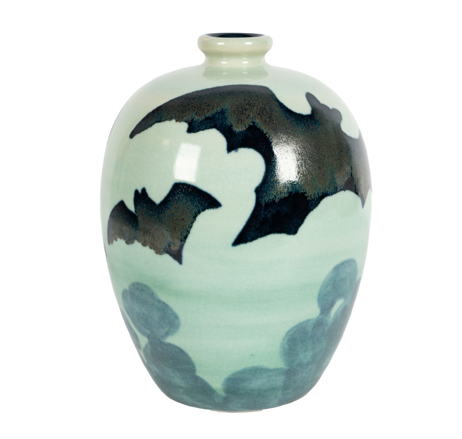Charles Catteau for Boch Freres: Gres Keramis Glazed Stoneware Bat Vase (1 of 12)