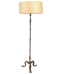 Baroque-Style Wrought Iron Floor Lamp