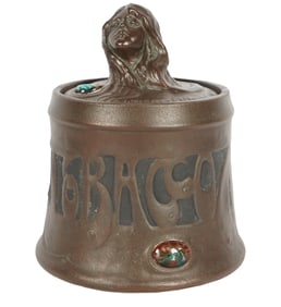 Bretby Art Nouveau Pottery Tobacco Jar