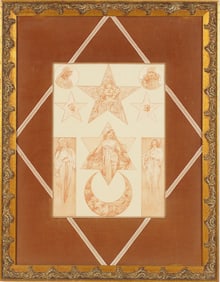 Alphonse Mucha (1860-1939): Plate from Figures Decoratifs