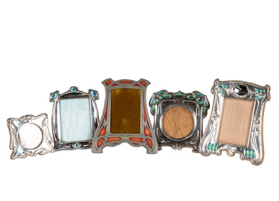 Group of Art Nouveau Sterling Picture Frames