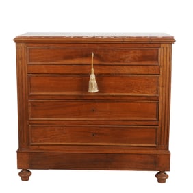 Directoire-Style Marble Top Commode