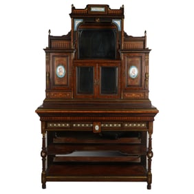 Napoleon III Porcelain-Inset Cabinet