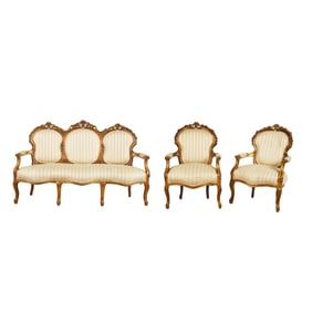 Rococo Revival Giltwood Salon Suite