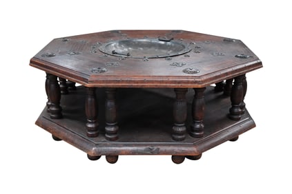 Brazier-Inset Octgonal Coffee Table