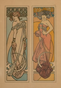 Alphonse Mucha: Plate 45 from Documents Decoratifs
