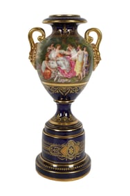 Royal Vienna-Style Porcelain Urn