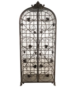 French Iron Wine Rack