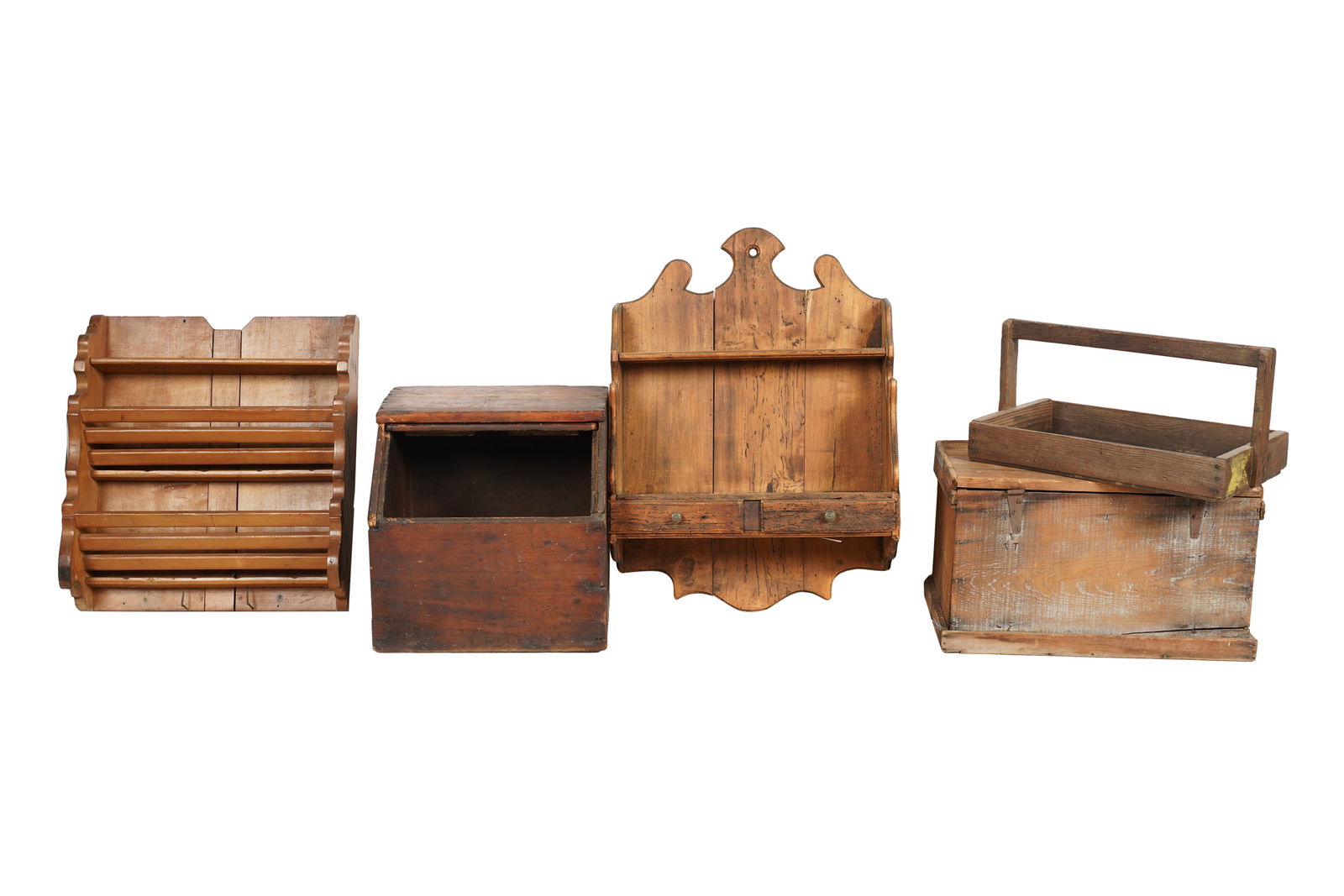 Group of Rustic Wooden Furnishings (1 of 12)