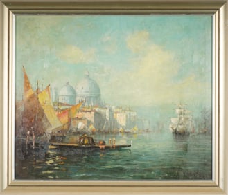 20th Century: Venetian Harbor Scene