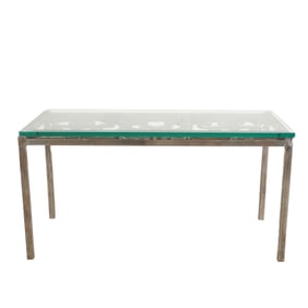 French Wrought Iron and Polished Metal Cocktail Table