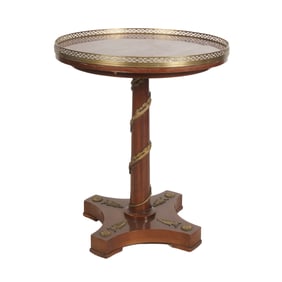 French Empire Mahogany Lamp Table