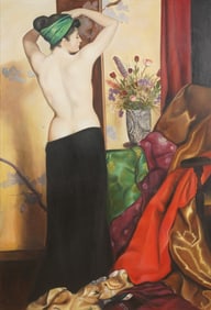 Johanna Engel (20th Century): Woman in Interior