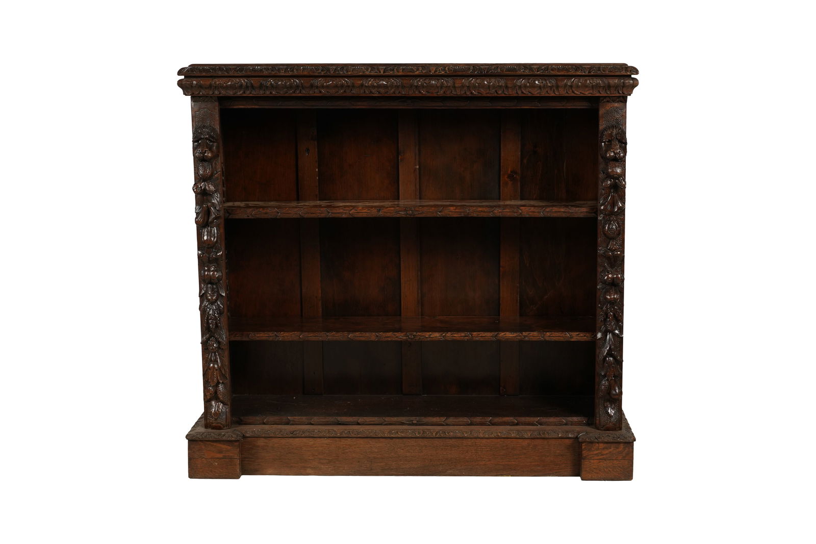 Renaissance Revival-Style Carved Oak Bookcase (1 of 10)