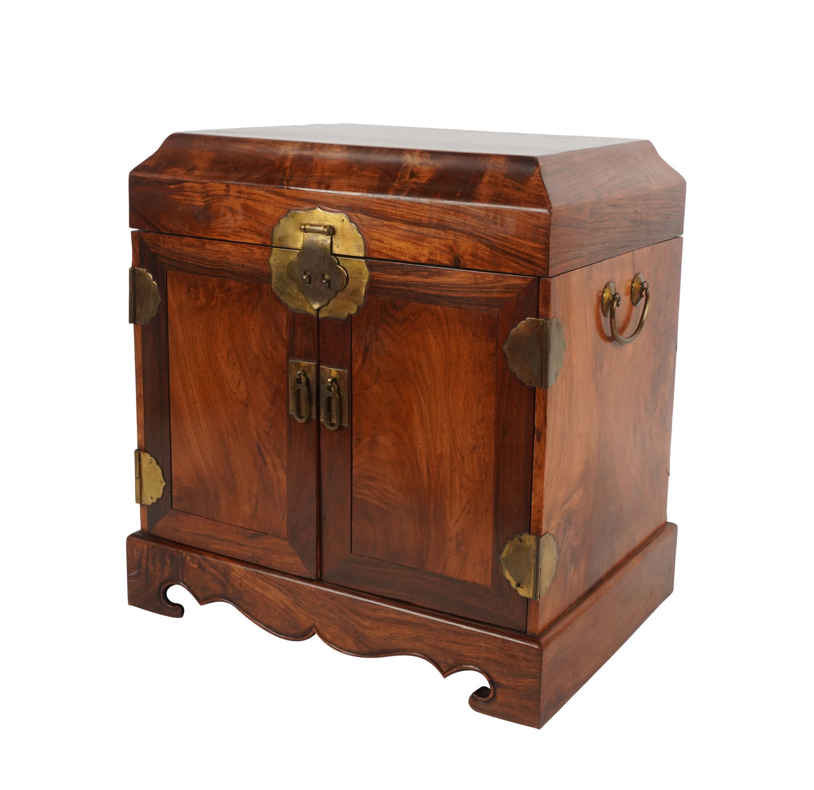 Chinese Brass-Mounted Hardwood Table Cabinet (1 of 12)
