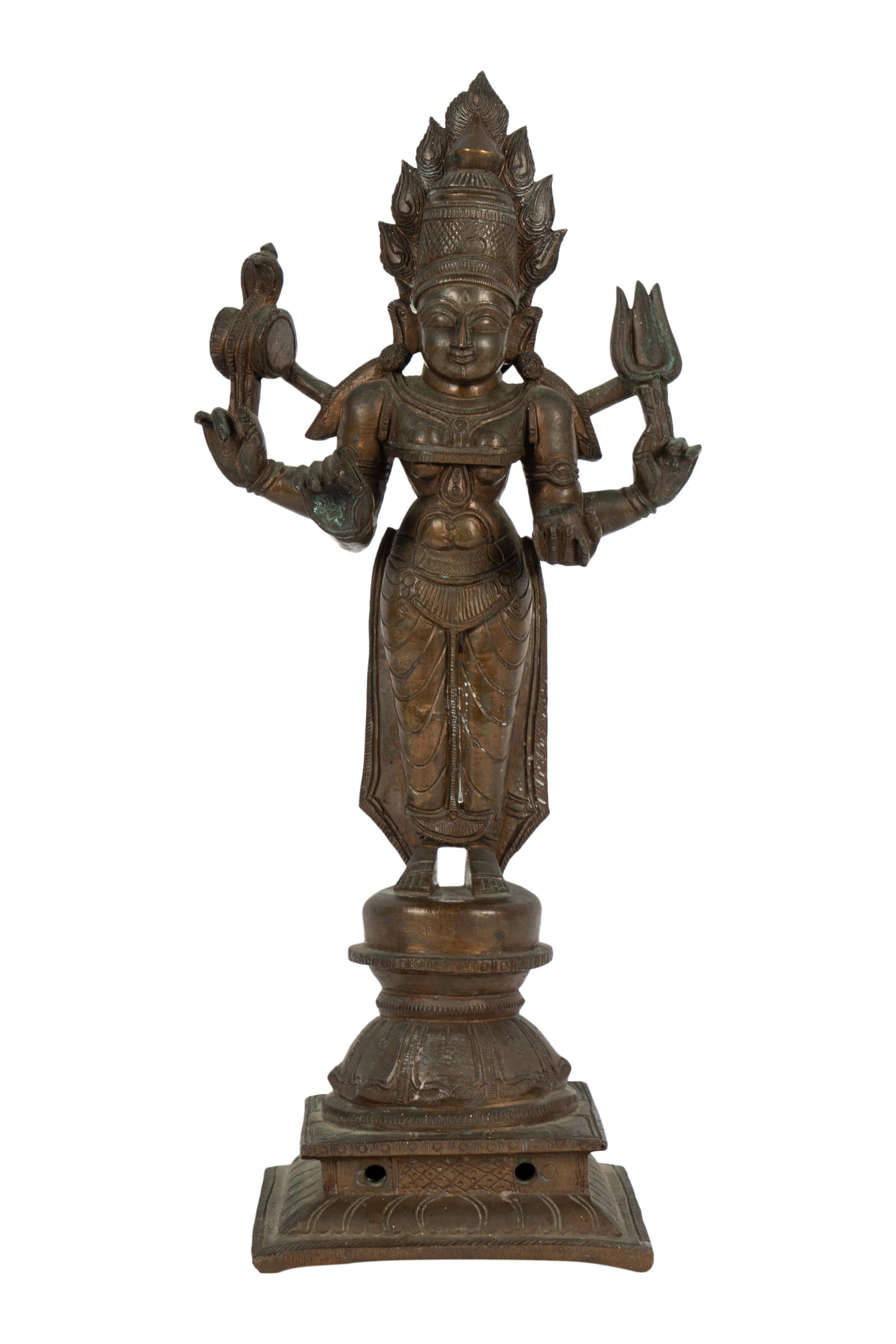 Indian Bronze Figure of Uma (Sati Aspect of Parvati) (1 of 9)