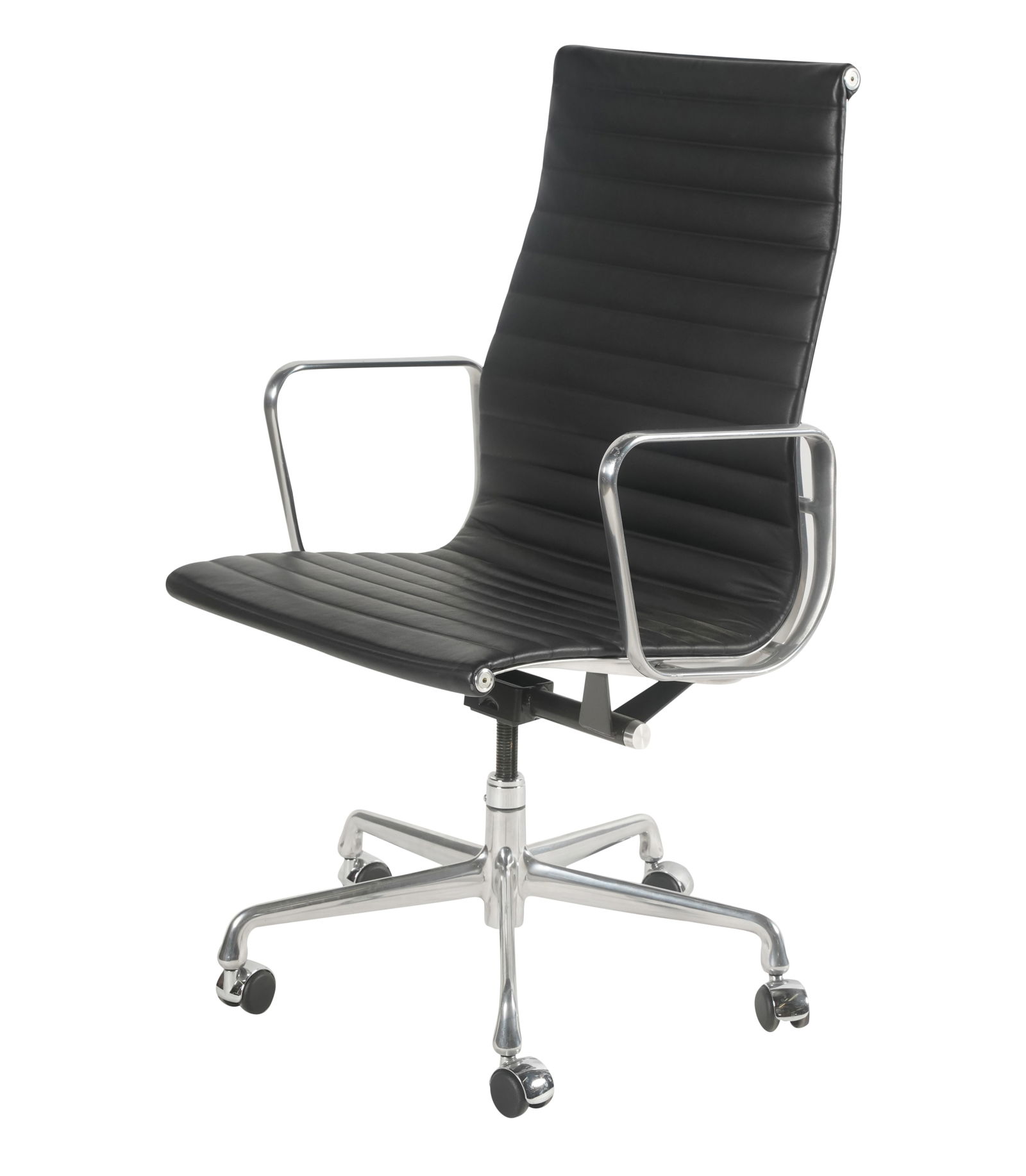 Eames Chrome and Leather Desk Chair (1 of 9)