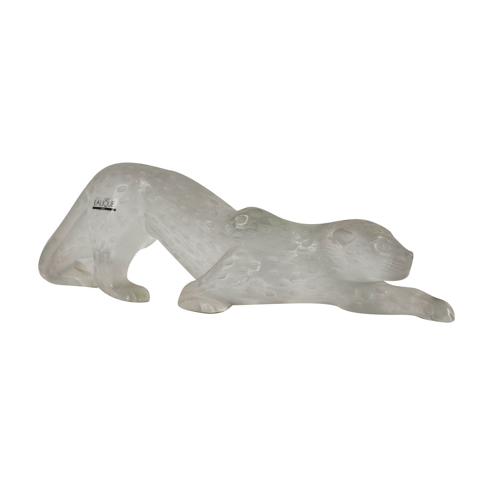 Lalique Zeila Clear and Frosted Glass Panther Figure (1 of 6)