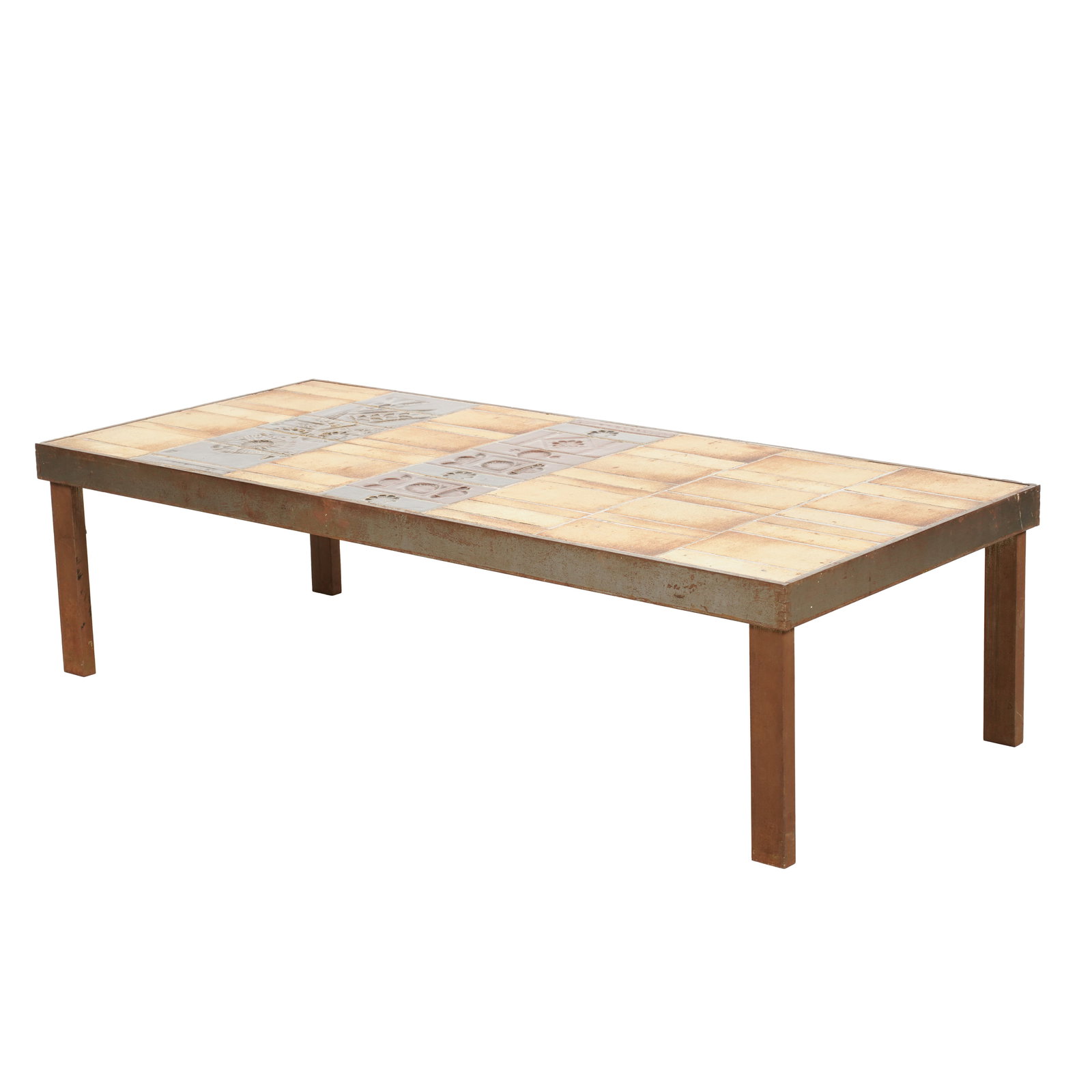 Roger Capron Tile Insert Metal Table (1 of 9)