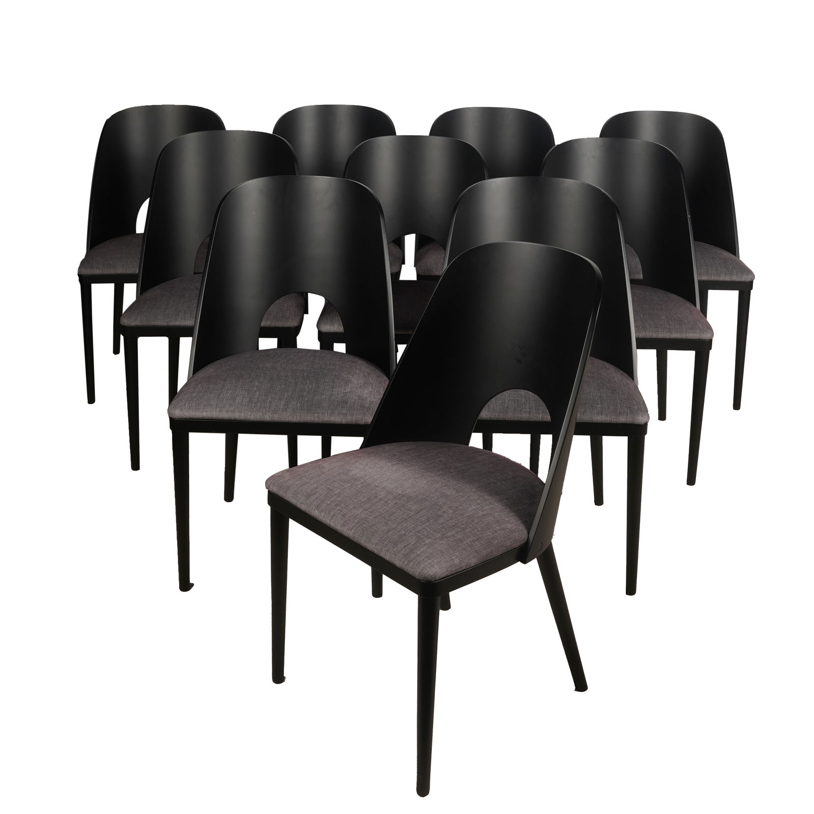 Set of Ten Contemporary Arhaus Chairs (1 of 10)