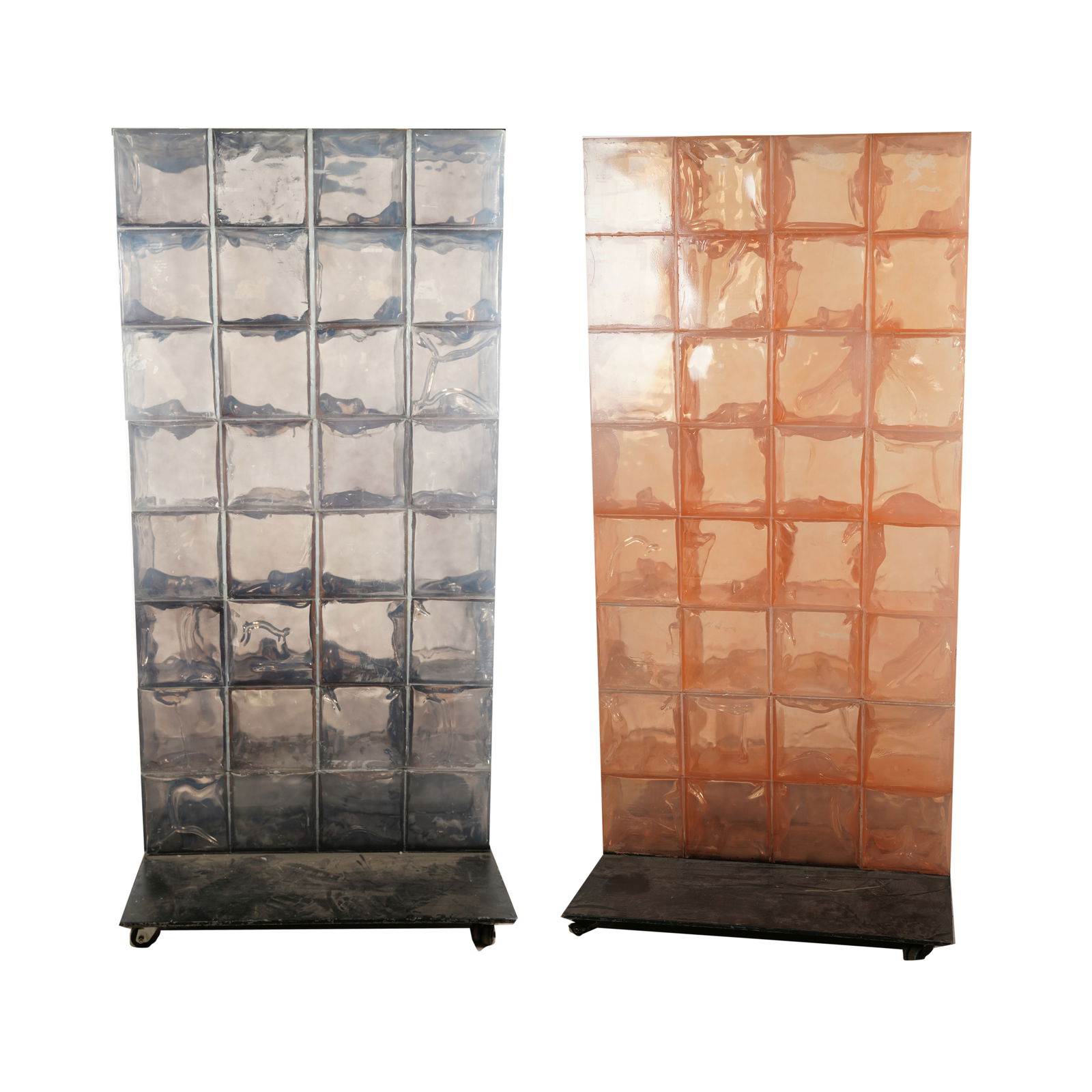 Two Vintage Modernist Acrylic Block Wall Screens / Dividers (1 of 19)