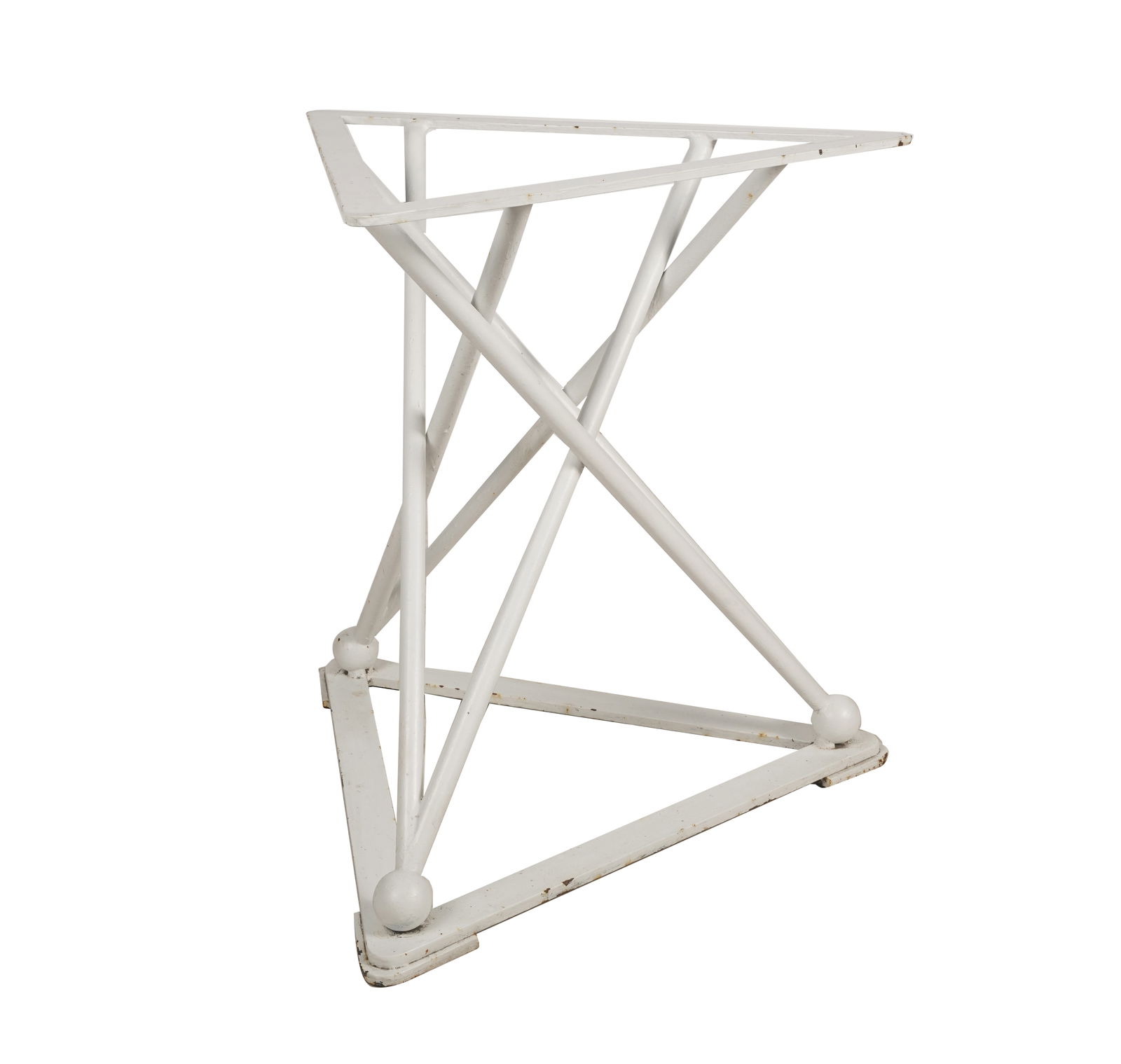 Dennis and Leen White Painted Iron Table Base (1 of 8)