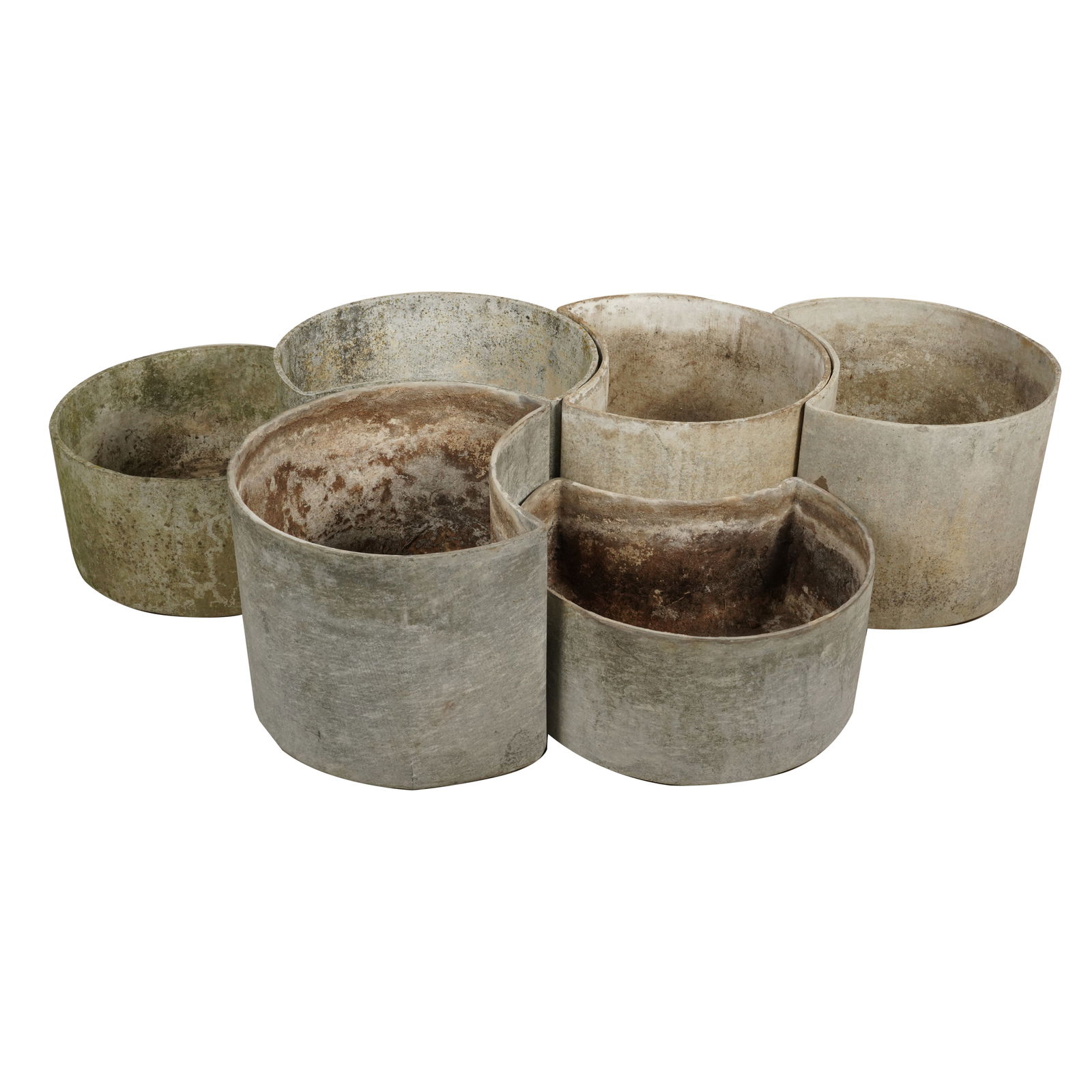 Willy Guhl Six Crescent Form Planters (1 of 9)