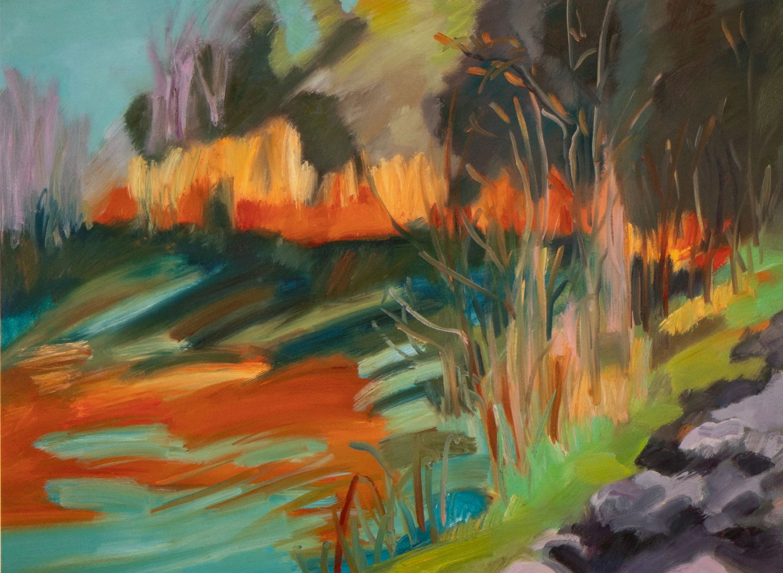 Marsha Cornell (21st Century): Abstract Landscape Lithograph (1 of 10)