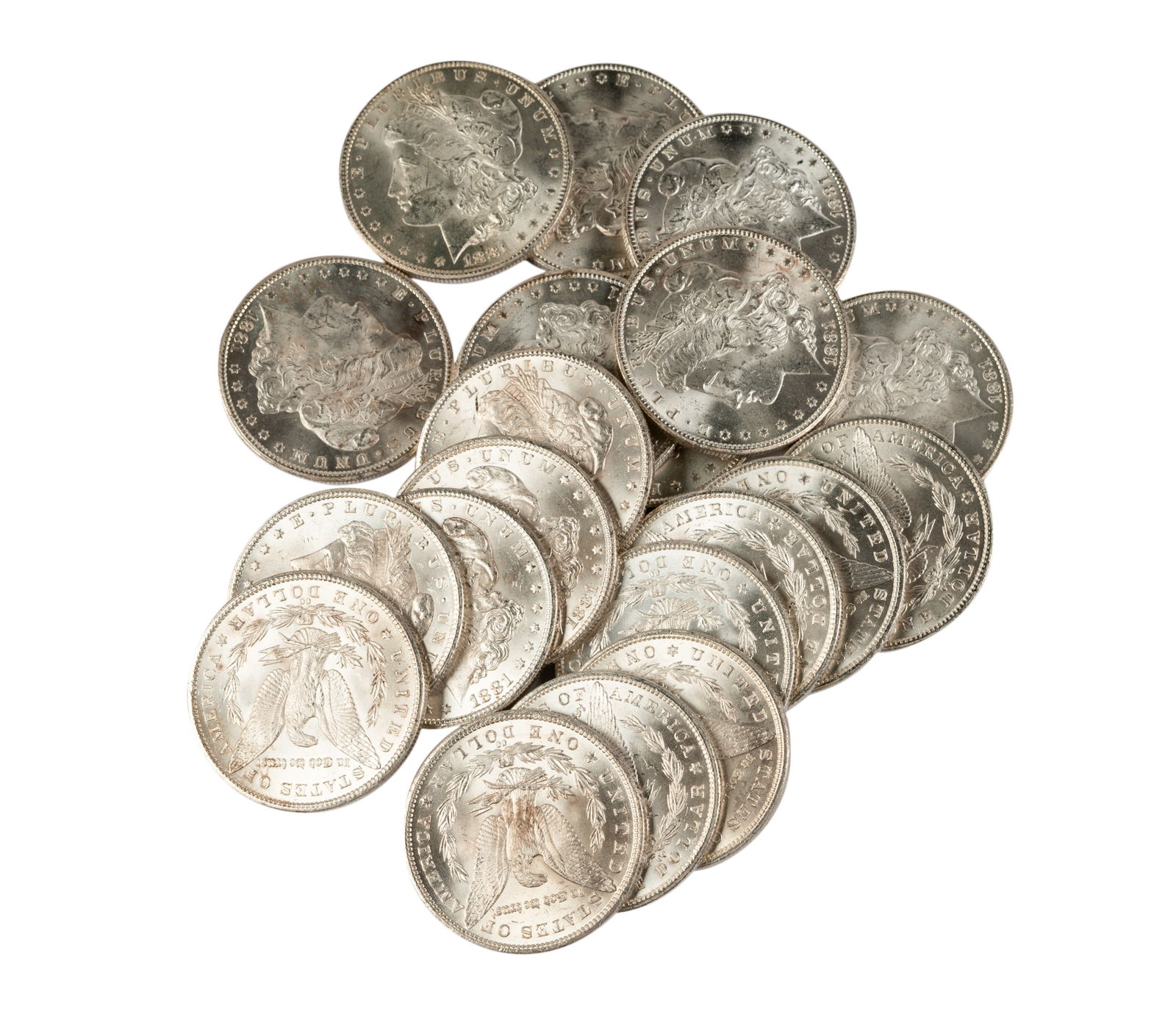 20 1881 Carson City Morgan Dollars (1 of 10)