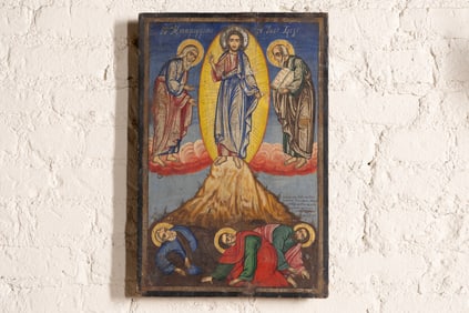 A Greek Icon of The Ascension of Christ