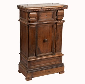An Italian Renaissance-Style Walnut Side Cabinet