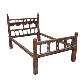 A Spanish Colonial-Style Bed