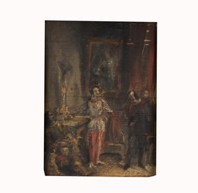 Continental School (18th Century): Figures in an Interior