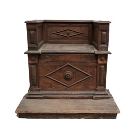 An Italian Walnut Cassapanca