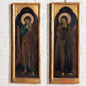 Rimini School: Saint John and the Virgin Mary