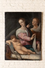 After Raphael: Virgin and Sleeping Infant Christ
