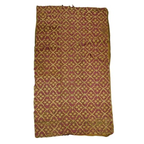 An Italian Silk and Metallic Thread Wall Hanging