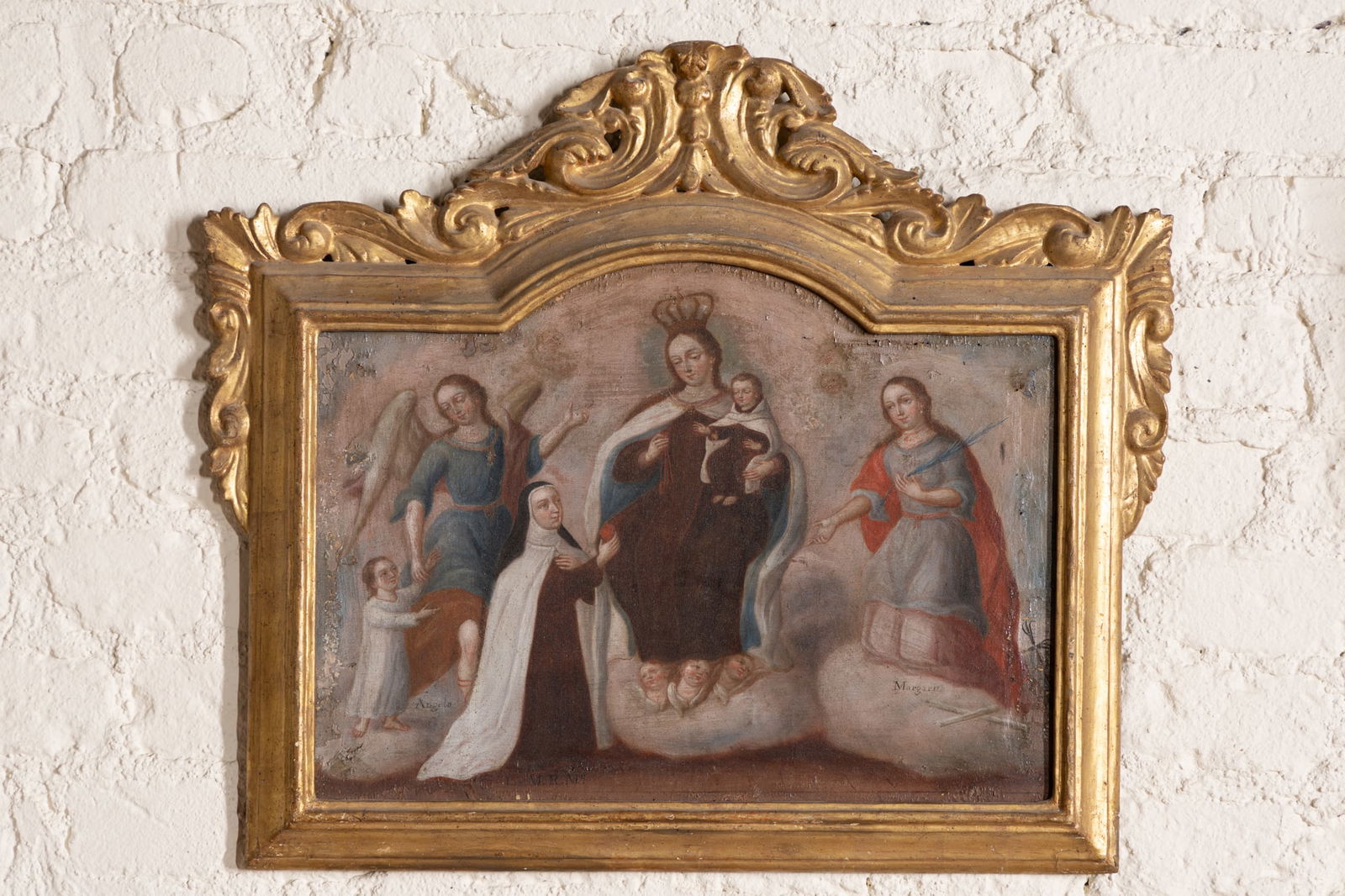 Spanish Colonial School (18th Century): Virgin and Child with Attendant Saints (1 of 17)