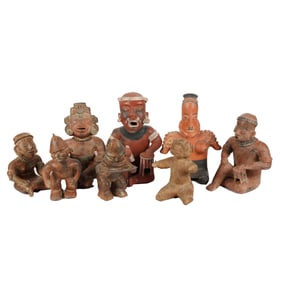 A Group of Pre-Columbian Style Ceramic Figures