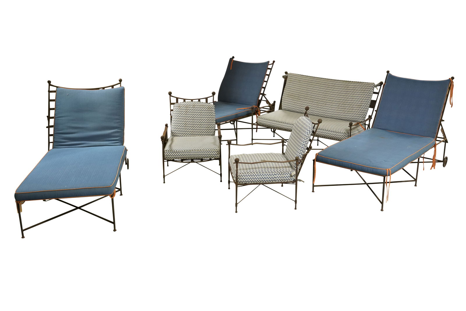 A Janus et Cie Amalfi Iron Patio Furniture Suite (1 of 16)