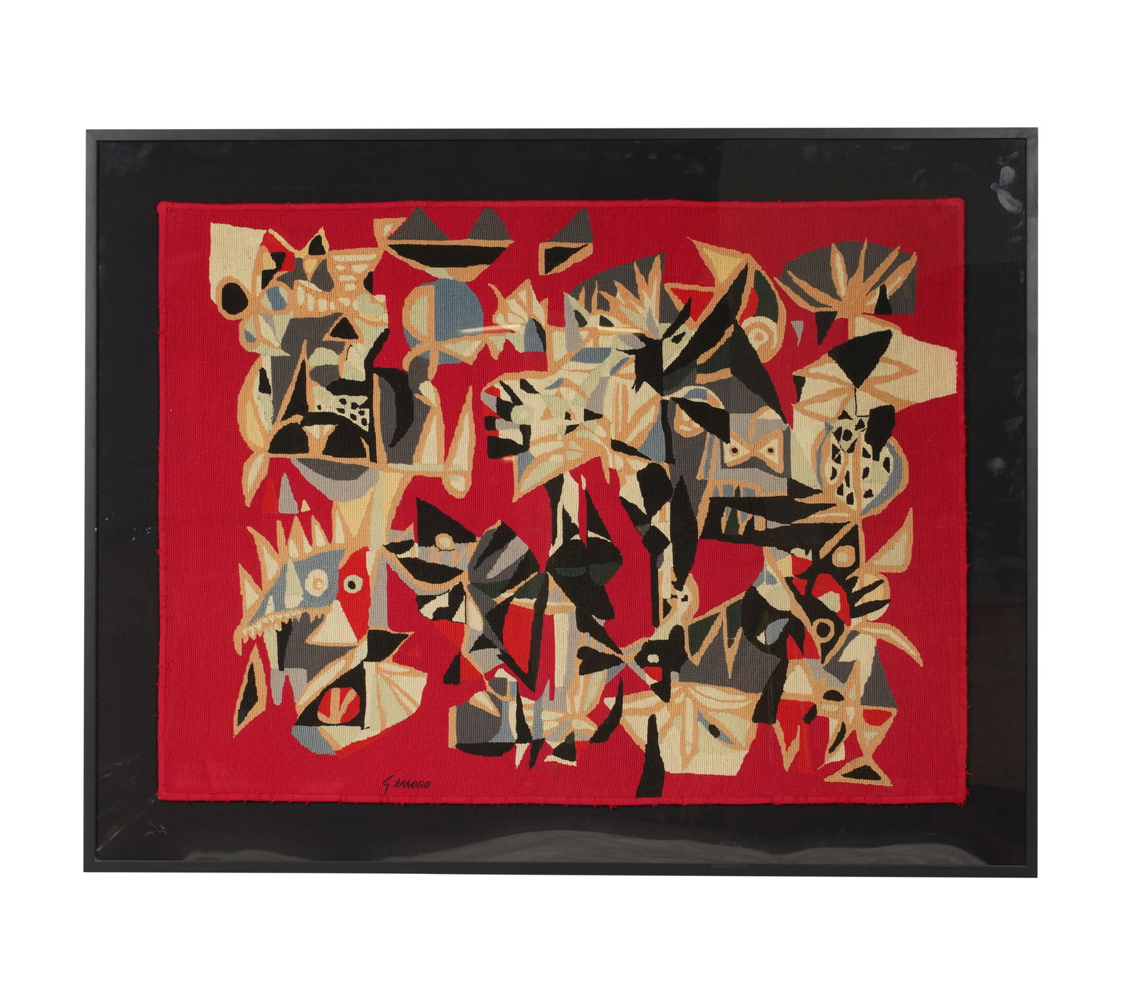 Genaro de Carvalho (1926 - 1971): Needlepoint Tapestry (1 of 8)