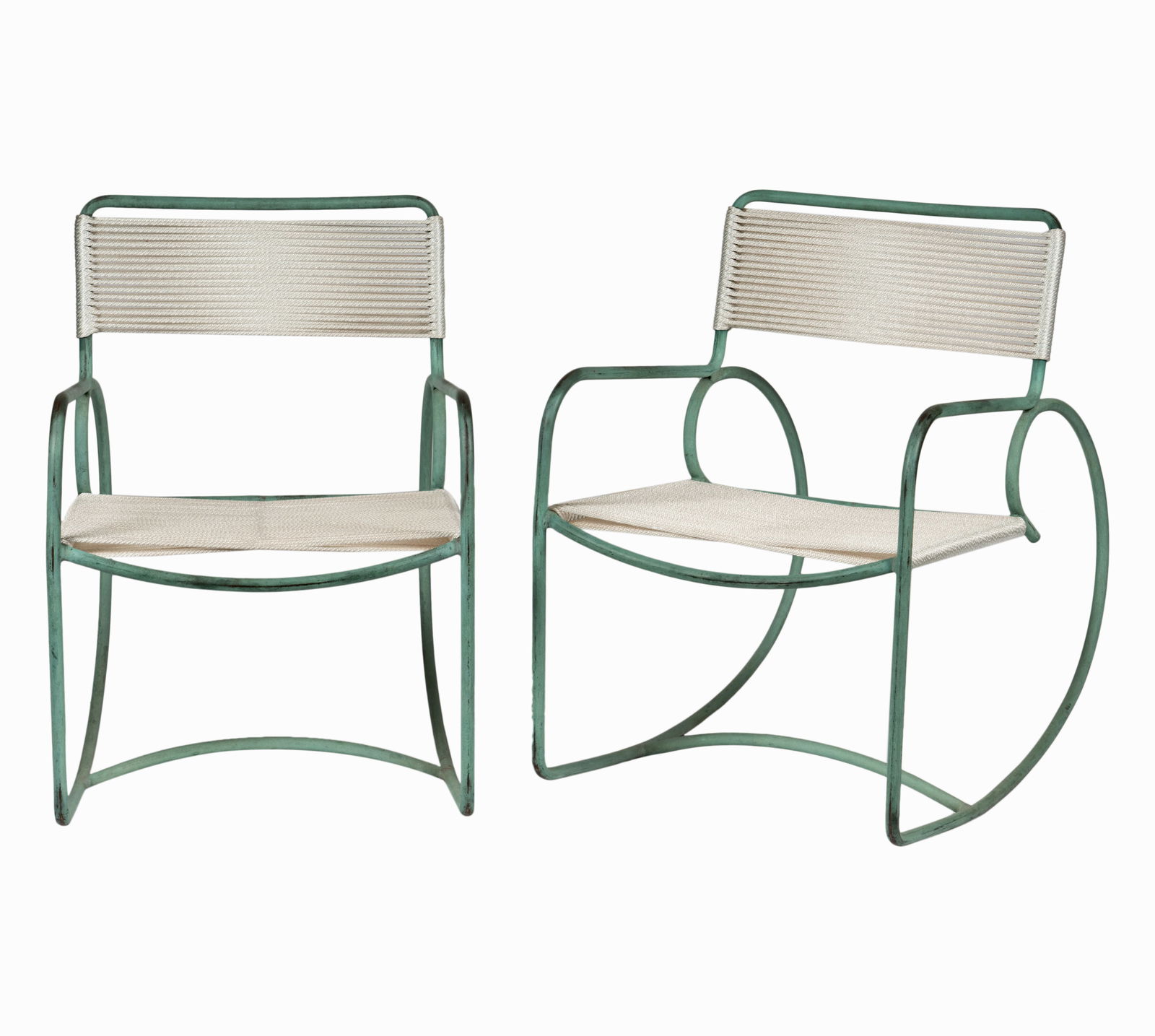 Walter Lamb (1900 - 1989): Pair of Rocking Chairs (1 of 12)