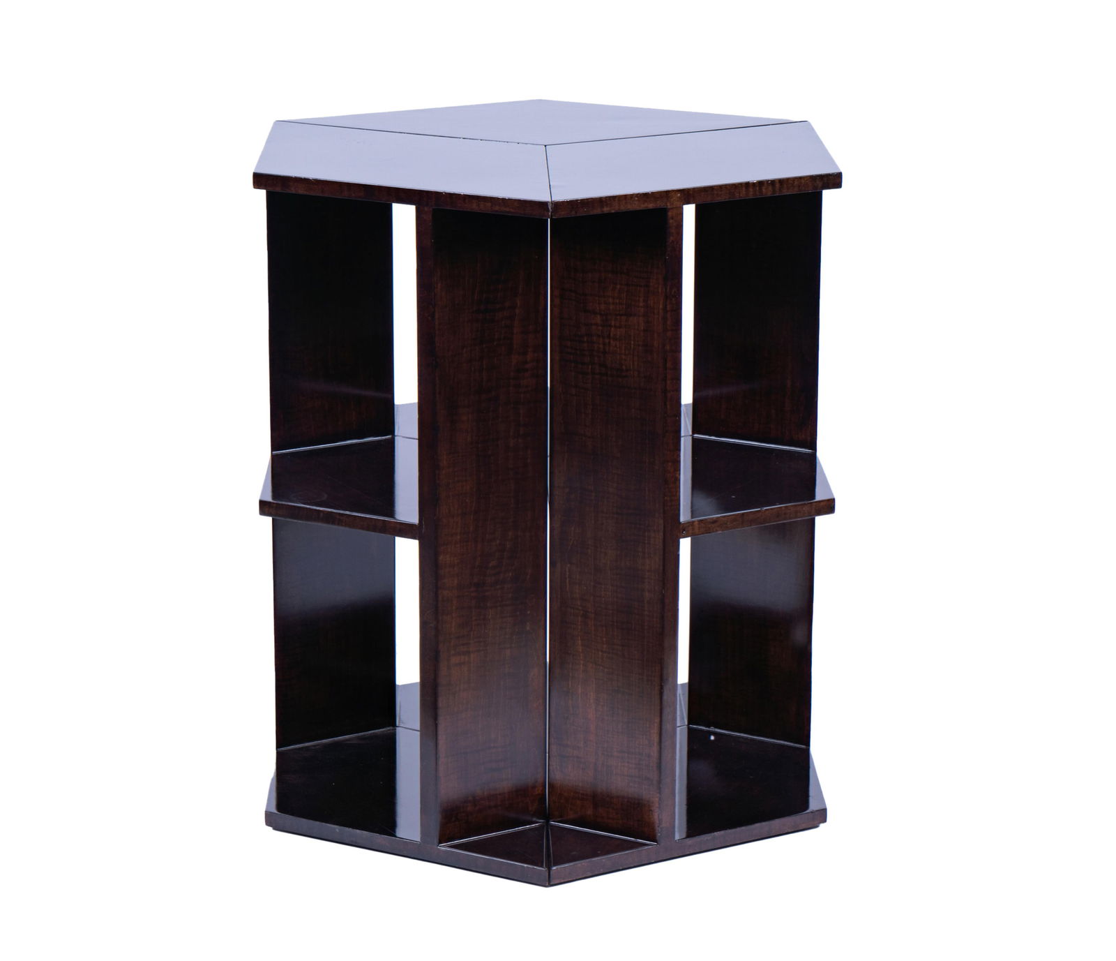 L. Rossi: Modernist Ebonized Hexagonal Side Table (1 of 10)