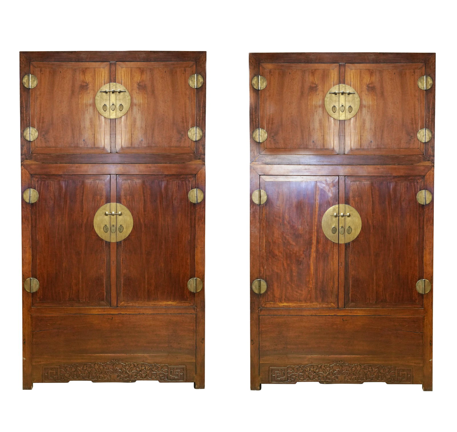 A Pair of Massive Chinese Hardwood Compound Cabinets (1 of 20)