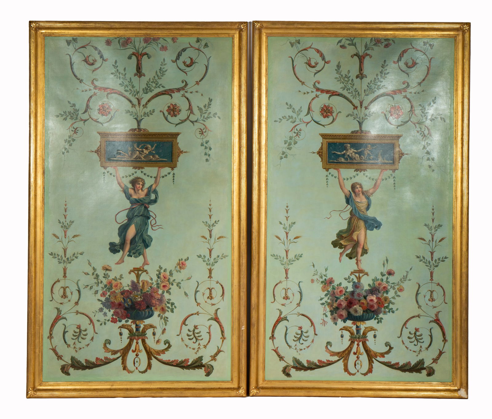 A Pair of French Hand-Painted Panels (1 of 16)