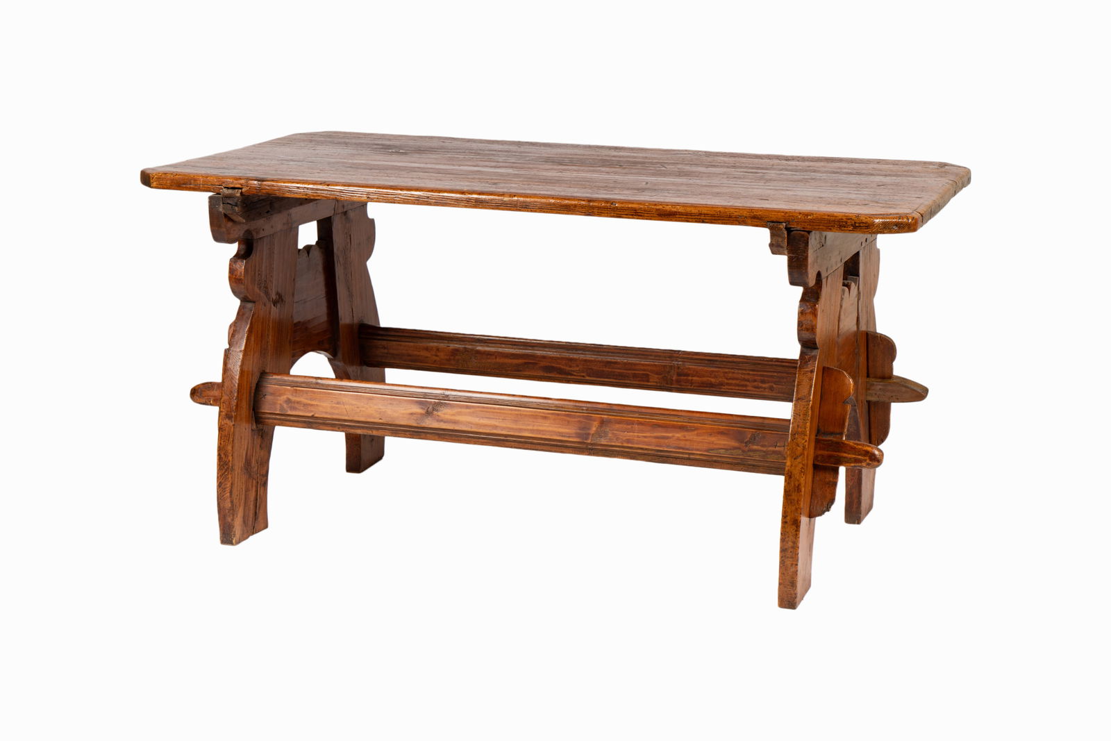 A German Provincial Pine Rectangular Beer Hall Table (1 of 9)
