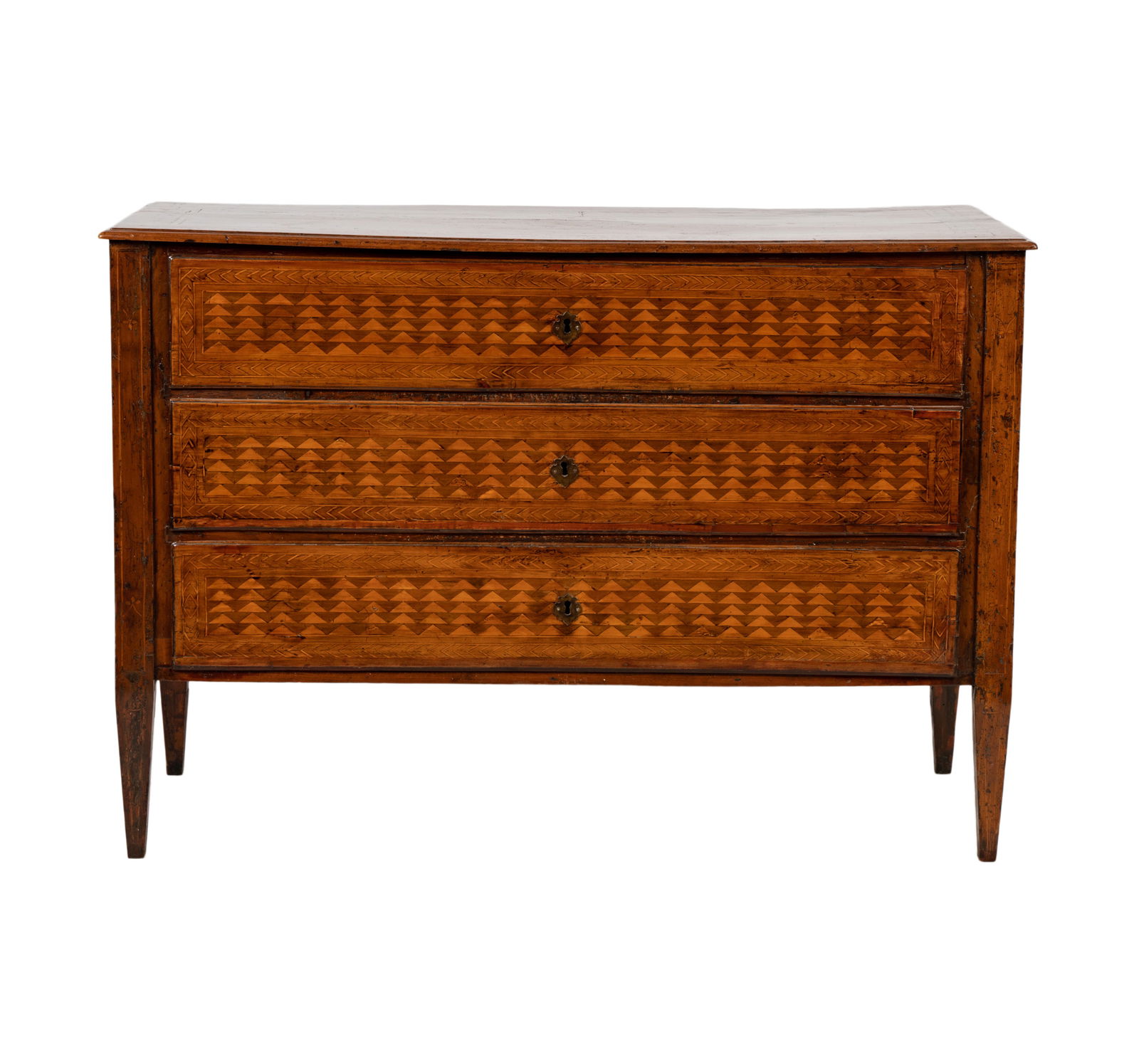 An Italian Neoclassical Walnut and Marquetry Commode (1 of 10)